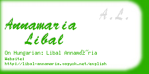 annamaria libal business card